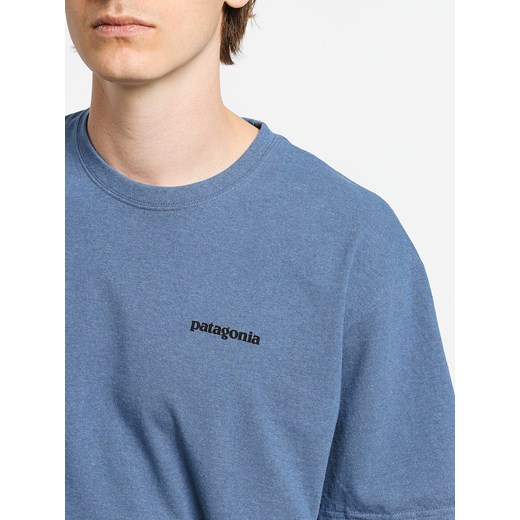 T-shirt męski Patagonia z krótkim rękawem niebieski 