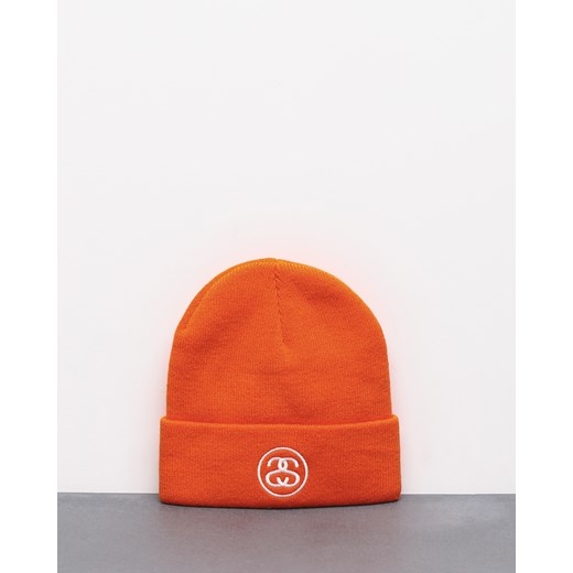 Czapka zimowa Stussy Link Cuff (athletic orange) Stussy   Roots On The Roof