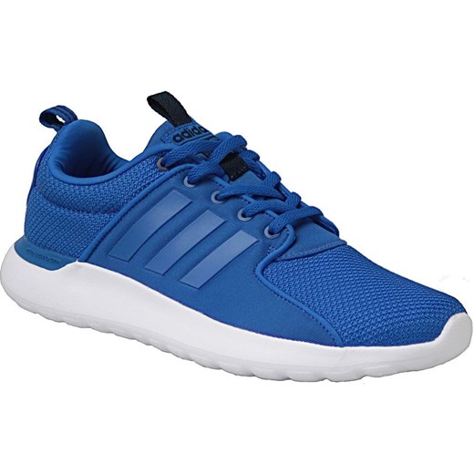 Buty sportowe męskie niebieskie Adidas cloudfoam sznurowane 