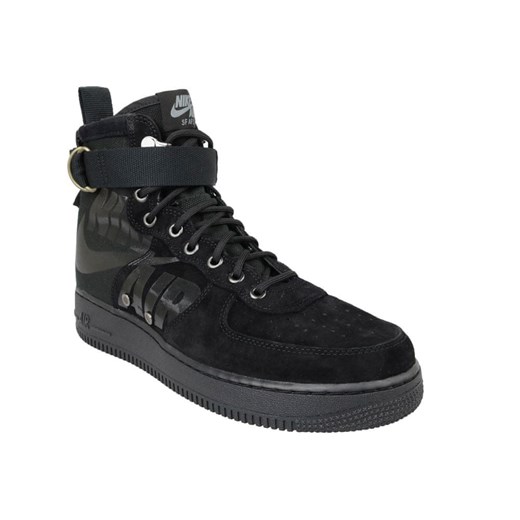 Czarne buty sportowe męskie Nike air force zamszowe 