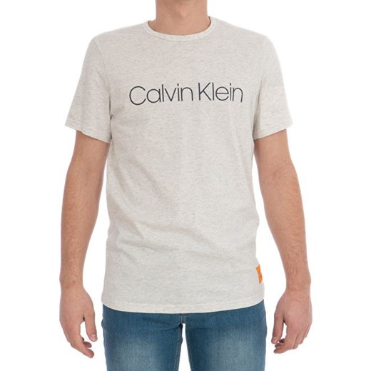 Calvin Klein Koszulka męska z krótkim rękawem i dekoltem w szpic NM1576E-OW5 Snow Heather (rozmiar M) Darmowa dostawa na zakupy powyżej 289 zł! Tylko do 09.01.2020!