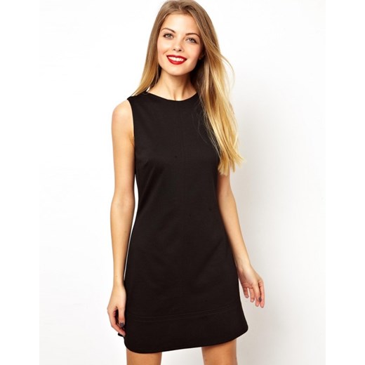 Asos Klasyczna Mini Sukienka aleja-mody czarny elastyczne