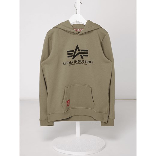 Bluza z kapturem z nadrukiem z logo Alpha Industries  176 Peek&Cloppenburg 