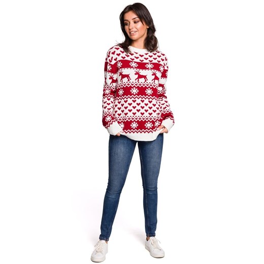 Sweter z motywem świątecznym - model 2  Merg L/XL promocja merg.pl 