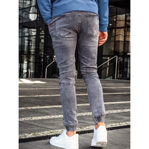 Spodnie jeansowe Joggery szare KA1208S  Escoli 30 promocyjna cena  
