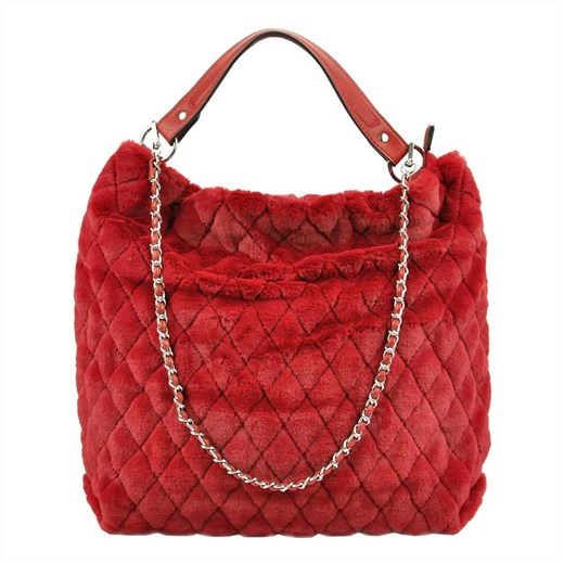 Shopper bag Lookat elegancka średniej wielkości z breloczkiem 