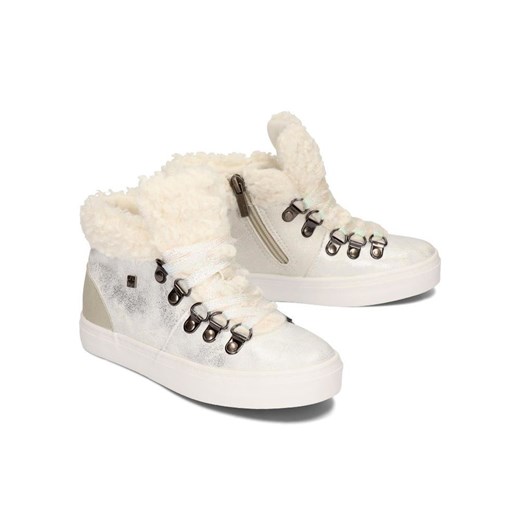 BIG STAR buty zimowe dziecięce trzewiki białe na zimę sznurowane 