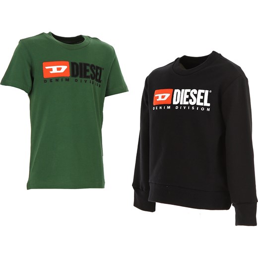 Diesel Koszulka Dziecięca dla Chłopców Na Wyprzedaży, zielony, Bawełna, 2019, 10Y 6Y 8Y
