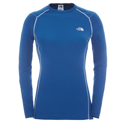 Koszulka sportowa niebieska The North Face z tkaniny bez wzorów 