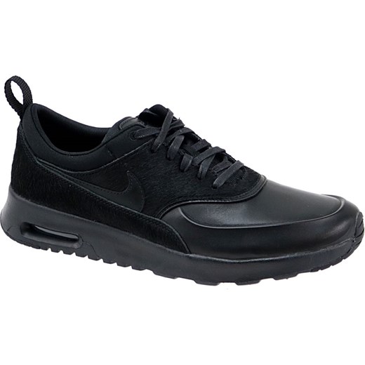 Nike buty sportowe damskie do biegania młodzieżowe air max thea czarne skórzane 