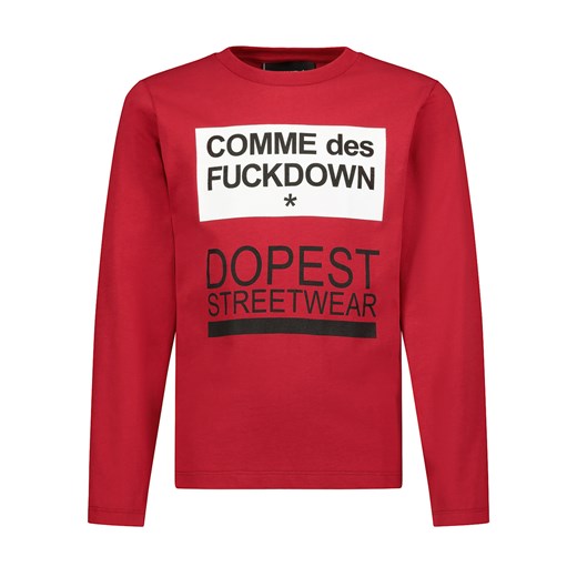 T-shirt chłopięce Comme Des Fkdown z napisem 