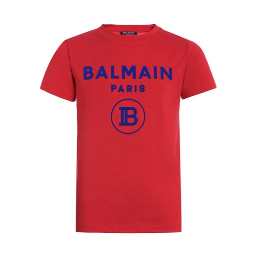 T-shirt chłopięce Balmain z krótkim rękawem bawełniany 