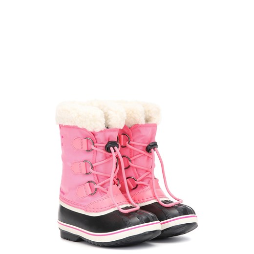 Buty zimowe dziecięce Sorel wiązane bez wzorów 