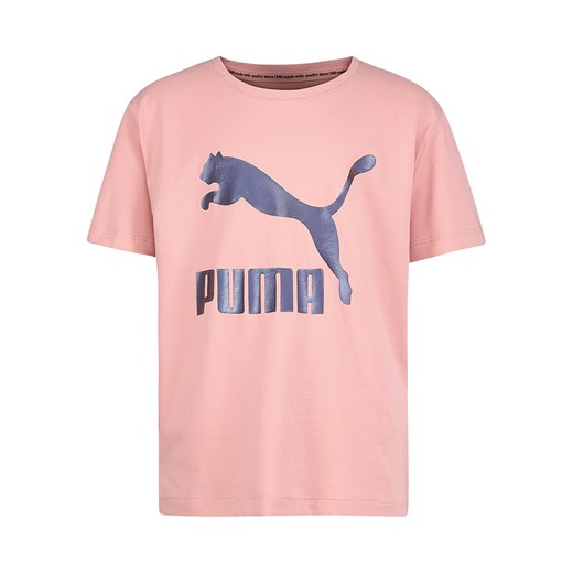 Bluzka dziewczęca Puma z krótkimi rękawami z bawełny 