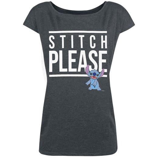 Bluzka damska Lilo & Stitch z okrągłym dekoltem z krótkimi rękawami 