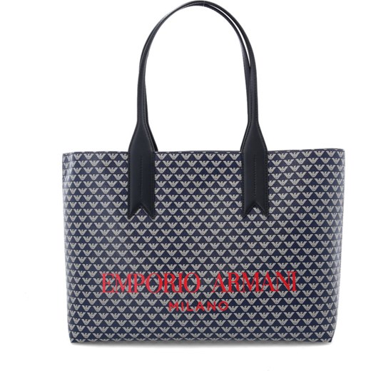 Shopper bag Emporio Armani do ręki mieszcząca a8 