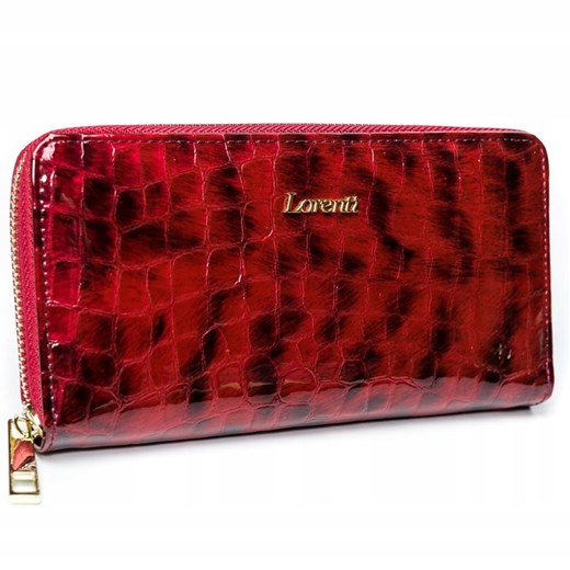 Czerwony portfel damski Lorenti glamour 