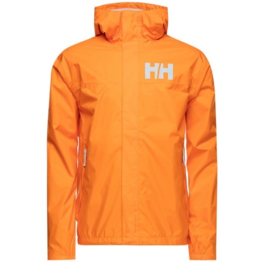 Pomarańczowy kurtka męska Helly Hansen z napisem 