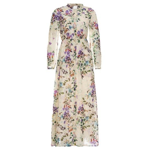 Pennyblack sukienka maxi z długim rękawem w kwiaty koszulowa 