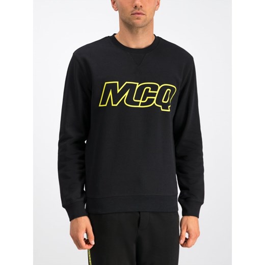 Bluza męska McQ Alexander McQueen czarna młodzieżowa z napisami 