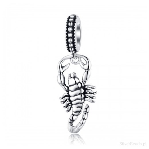 G115 Skorpion charms zawieszka koralik srebro 925 Silverbeads.pl   SilverBeads