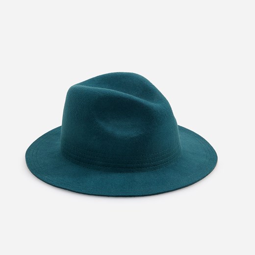 Reserved - Wełniany kapelusz - Turkusowy  Reserved M 