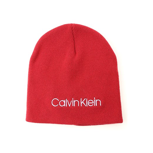 Calvin Klein Czapka dla Mężczyzn, czerwony, Bawełna, 2019