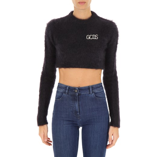 GCDS Sweter dla Kobiet Na Wyprzedaży, czarny, Poliamid, 2019, 44 M