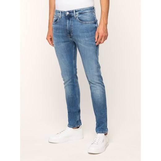 Granatowe jeansy męskie Calvin Klein 