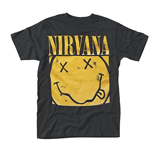 Collectors Mine męski T-shirt Nirvana-Box Smiley -  54 (XXL) czarny (czarny)   sprawdź dostępne rozmiary wyprzedaż Amazon 