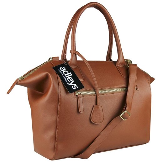 Shopper bag bez dodatków matowa elegancka na ramię 