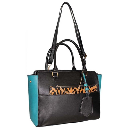 Shopper bag matowa ze skóry ekologicznej duża w stylu glamour 