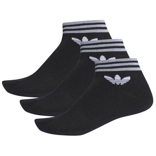 Czarne skarpetki damskie Adidas z bawełny 