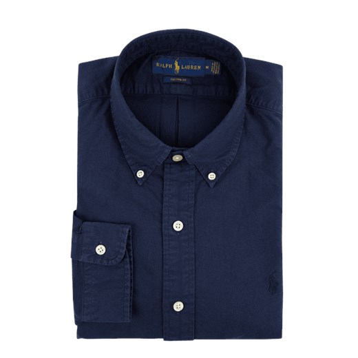 Polo Ralph Lauren koszula męska z tkaniny bez wzorów z klasycznym kołnierzykiem 