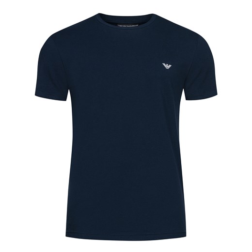 T-shirt męski granatowy Emporio Armani z krótkimi rękawami 