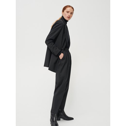 Reserved - Eleganckie spodnie z wełną - Czarny  Reserved 34 