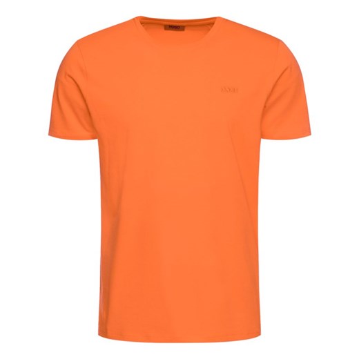 T-shirt męski Hugo Boss pomarańczowa casual 