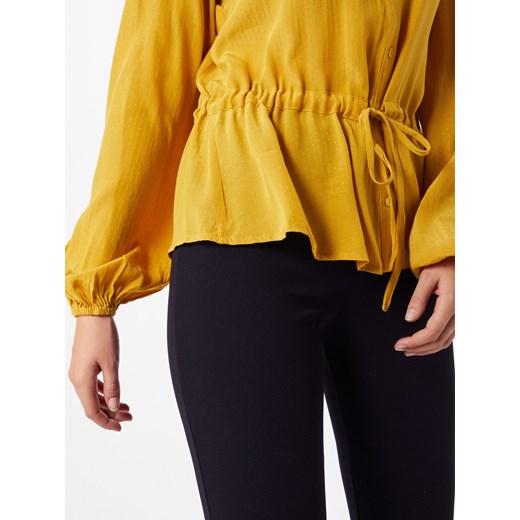 Bluzka damska Minimum żółta z długim rękawem 