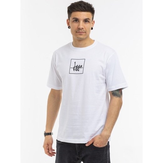 T-shirt męski Jigga Wear z krótkim rękawem z bawełny 