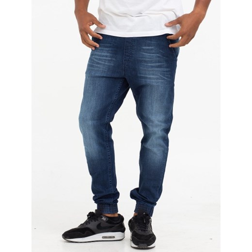 Niebieskie jeansy męskie Smokestory bawełniane 