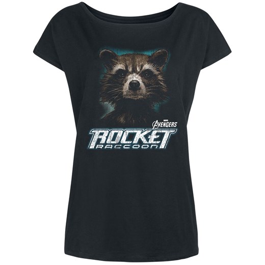 Avengers - Endgame - Rocket Raccoon - T-Shirt - czarny