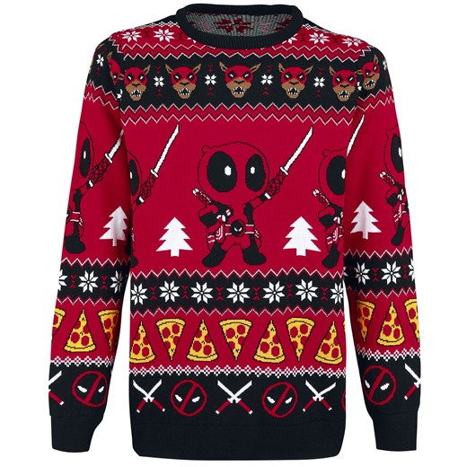 Deadpool sweter męski z poliakrylu
