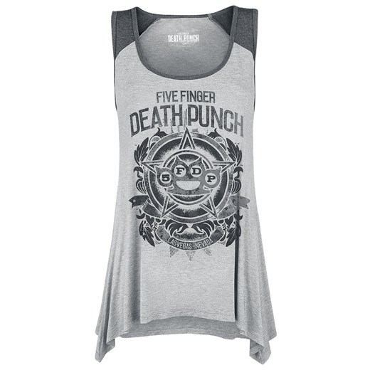 Five Finger Death Punch - EMP Signature Collection - Top - jasnoszary melanż ciemnoszary melanż