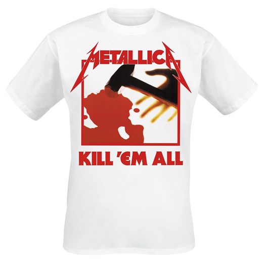T-shirt męski Metallica biały 