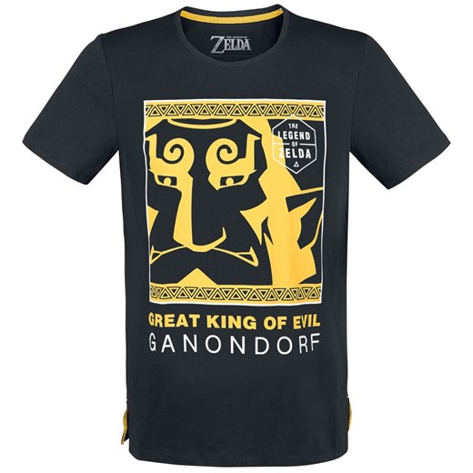 T-shirt męski The Legend Of Zelda z krótkim rękawem czarny 