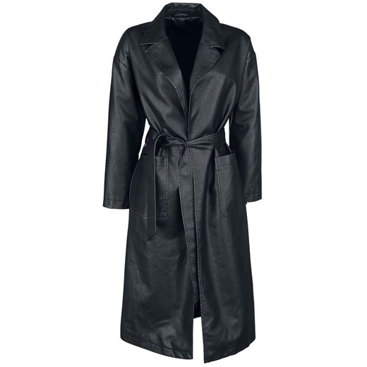 Forplay - New York Oversize PU Coat - Płaszcze - czarny