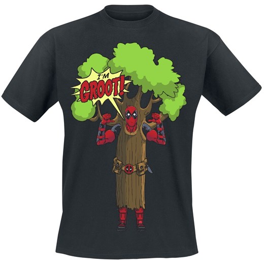 T-shirt męski Deadpool z krótkim rękawem 