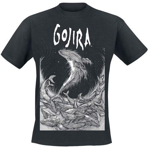 T-shirt męski Gojira z krótkim rękawem 