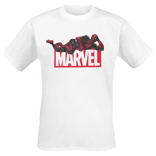 T-shirt męski biały Deadpool 