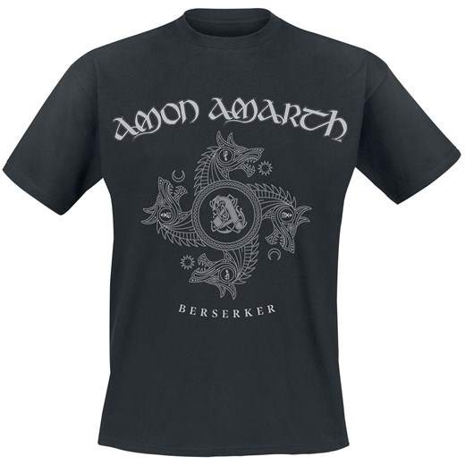 T-shirt męski czarny Amon Amarth z krótkim rękawem 